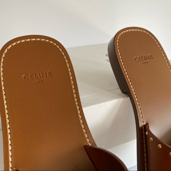 NIB CELINE LERINS CRISS CROSS SLIDES - Picture 9 of 11